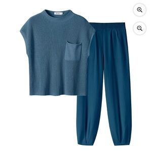 Blue Women's Knit Set